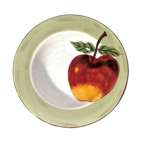 Cambridge Potteries Apple Sauce Soup Bowl Vegetable Serve Ware Hand Painted 9-in